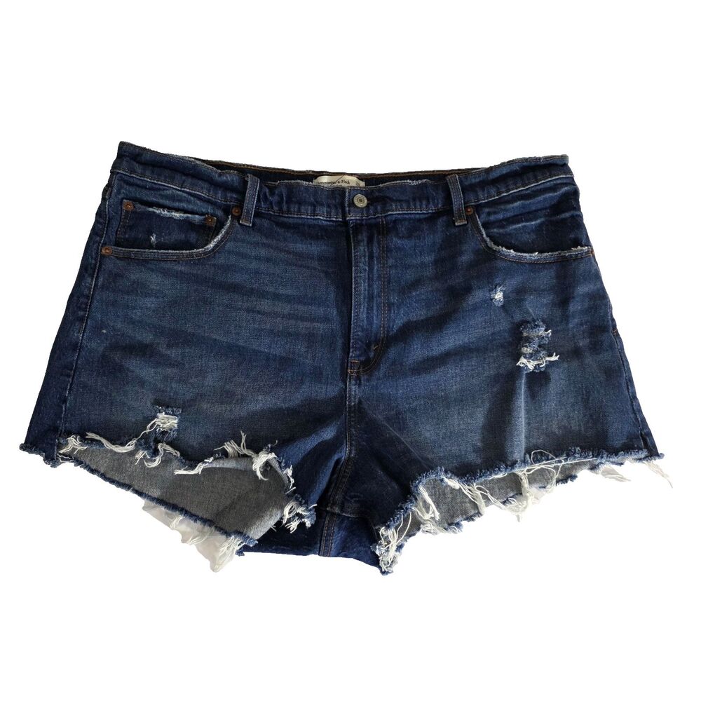 Abercrombie And Fitch The Cut Off Short High Rise Sz 34/18
